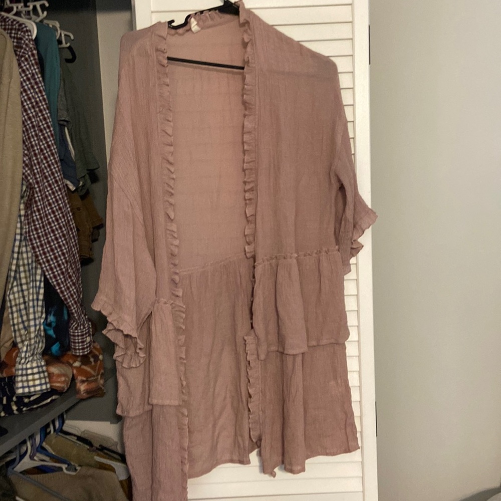 Pink blush kimono